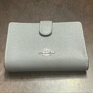 Coach Gray Leather Wallet